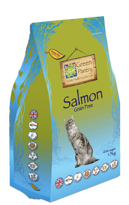 1.5kg bag of salmon cat food